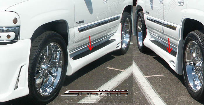 Custom GMC Yukon Side Skirts  SUV/SAV/Crossover (2000 - 2006) - $550.00 (Part #GM-001-SS)